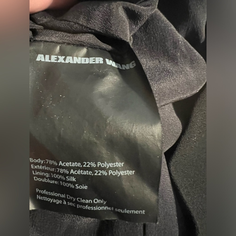 Alexander Wang Black Open Back Mini Dress size 0 - Picture 9 of 11